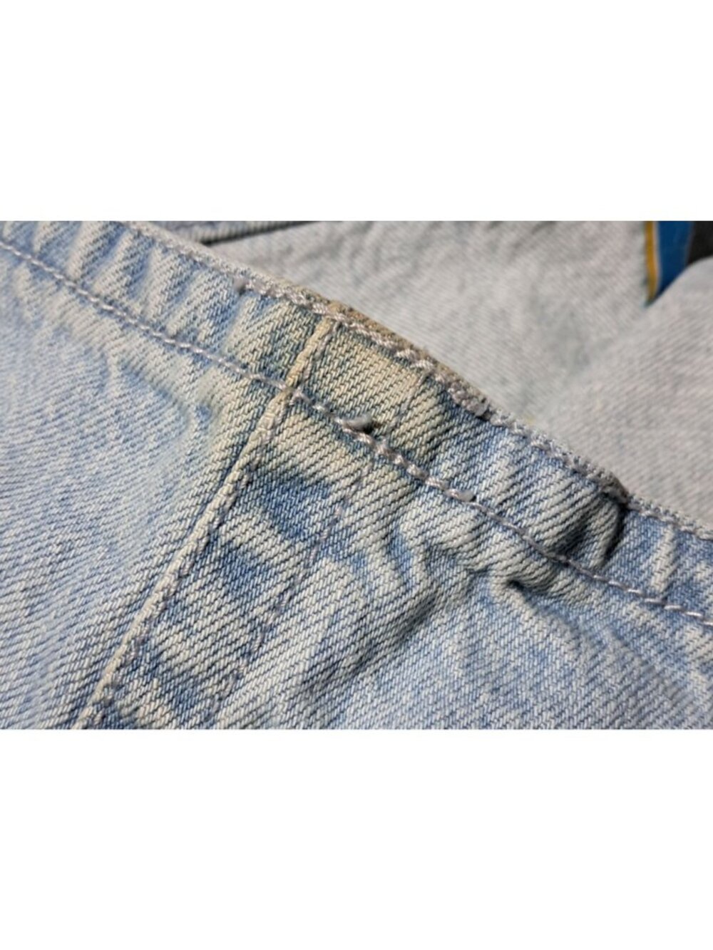90s Y2k Rocawear Denim Jorts Shorts Mens Size 34 W Loose Fit Light Wash Jean Cot - Picture 9 of 11